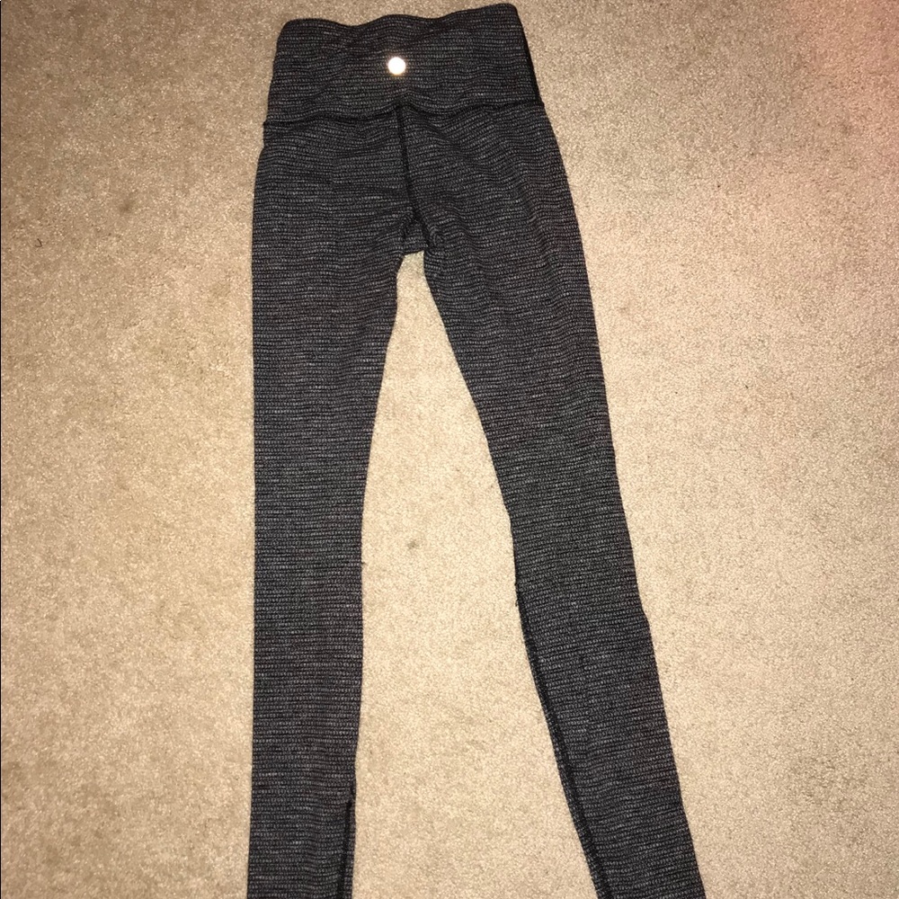 Lululemon high waisted gray leggings